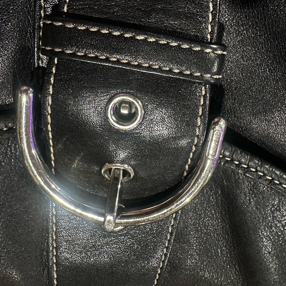 Vintage Coach Black Small Soho Leather Shoulder Bag - Picture 8 of 13